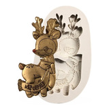 Molde Silicona Bambi Navideño