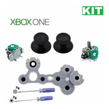 Kit Reparación Xbox One 2 Joystick + Tapa + Goma Conductora