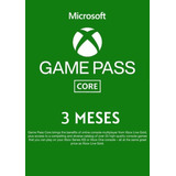 Xbox Game Pass Core 3 Meses [  Codigo Digital México ]