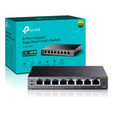 Switch 8 Portas 10/100/1000 Poe Easy Smart Tl-sg108pe Tplink