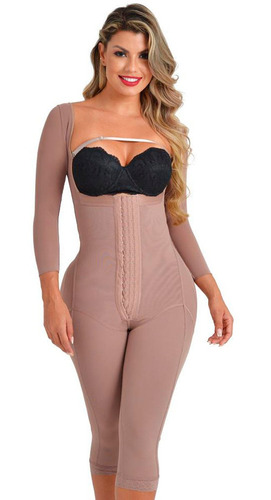 Faja Para Mujer Capri Con Mangas Bella Michell Ruby Cocoa