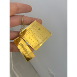 2x Chaveiro Personalizado Dia Namorados Data Spotfiy Dourado