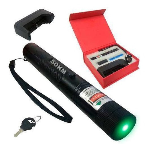 Caneta Laser 159.000mw 50km Verde Longo Alcance Bateria Sup