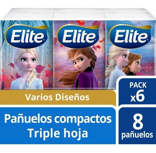 Pañuelos Elite Disney 6 Paq 8 Un