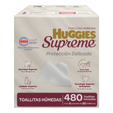 Toallitas Húmedas Huggies Supreme 480 Pzas