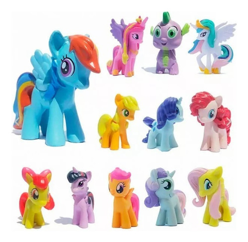 Juguete My Little Pony Figuras Pvc Coleccionables Set 12 Un