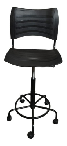 Cadeira Caixa Alta Plástica Com Rodizios Popmov Design Cores