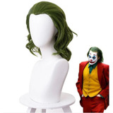 Peluca Joker Cosplay Disfraz Halloween Guason Verde Hombre