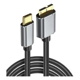 Cable Usb C A Micro B 3.1 5 Gb 3a Para Disco Duro 0.5 Metros