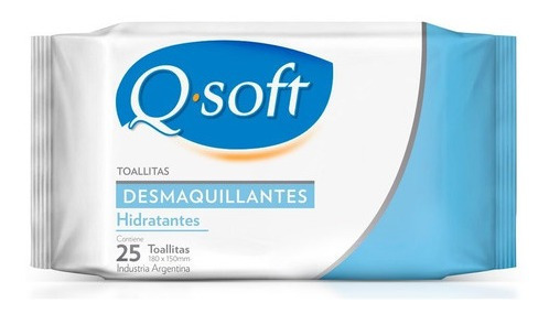 Q Soft Toallitas Desmaquillantes Hidratantes 25 Unidades