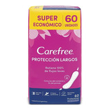 Carefree Protector Diario Largo Con Perfume Pack 60u