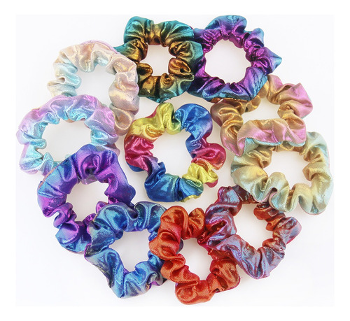 Colets Scrunchies Grandes Colores Brillantes 20 Unidades