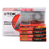 Fita Cassete K7 60 Minutos Tdk B60 Caixa Com 10 Peças
