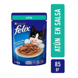 Alimento Felix Para Gato Adulto Sabor Atún En Sobre De 85g