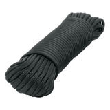 Piola De Nylon Paracord De 4mm X 15 M Negro Fiero 49703