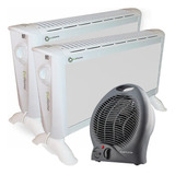 Combo 2 Convector Exahome + Caloventor Panel  Estufas Hogar