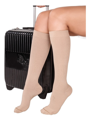 Medias Viajero Rodilla Compresión Mediana 15-20 Travel Socks