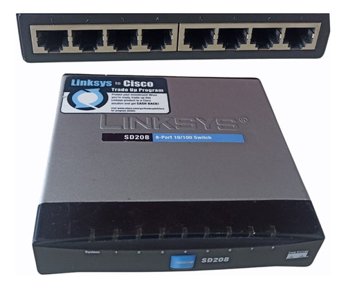 Switch Cisco 8puertos Linksys 10/100 Uso Rudo Ethernet Redes