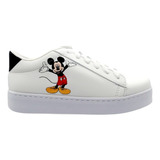 Tenis Bordados De Mickey Mouse, Para Niños Y Grandes