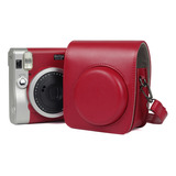 Bolsa De Cámara Pu De Color Sólido Para Fujifilm Instax Mini