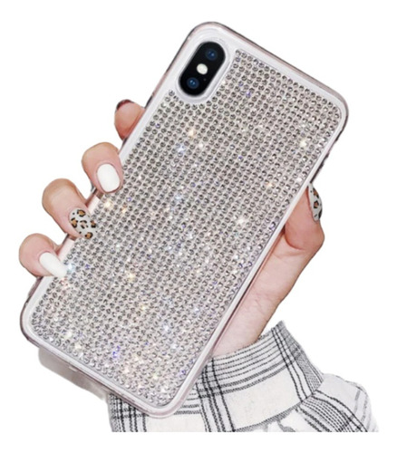 Funda Brillo Strass Para iPhone 12 11 Pro Max Xr Xs X 7 8 +