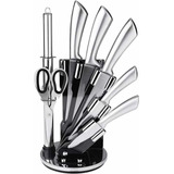 Set  De Cuchillos De Cocina En Acero Inoxidable 9 Piezas 