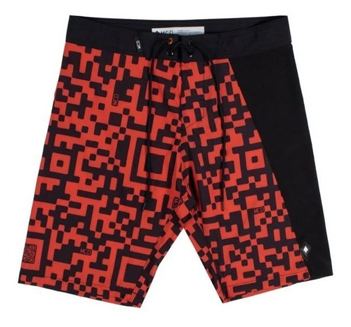 Boardshort Mcd Qr Code Vermelha