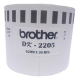 10 Rollos Etiquetas Brother Dk2205 Ql700 62mm 30 Mts