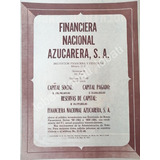 Cartel Vintage Banco Financiera Nacional Azucarera 1964 /213