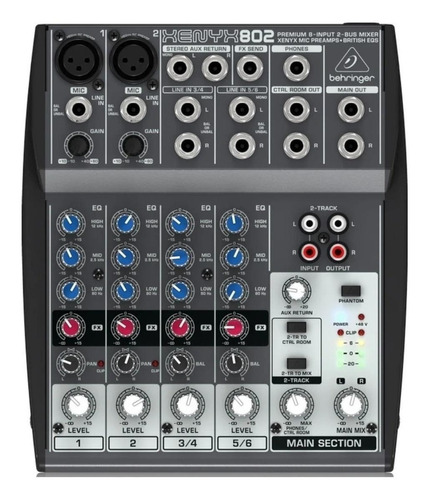 Consola Behringer Xenyx 802 Como Nueva - Fuente Incluida 