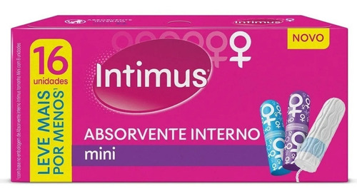 Absorvente Intimus Interno Mini C/16