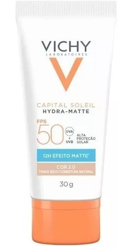 Creme Vichy Capital Soleil Hydra-matte Cor 2.0 30g Fps 50