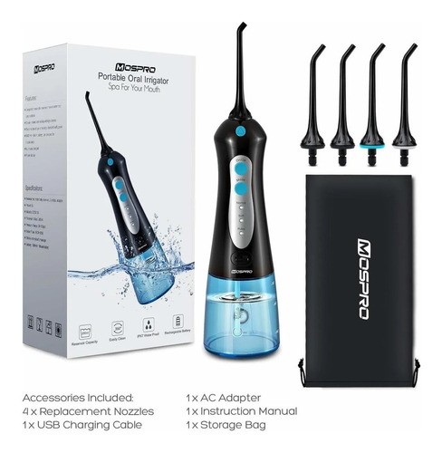 Water Flosser Profesional Inalámbrico Dental Irrigador Oral 