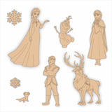 Vectores Para Corte Laser Frozen Elsa Anna Kristoff Olaf