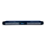 Regua Patch Panel Poe 10 Portas 10/100+fonte 48v 5a - Cftvip