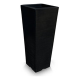 Vaso De Planta Alto Decorativo Polietileno 90x40 Preto