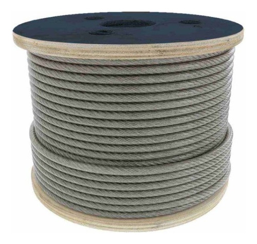 Cable De Acero Alma De Fibra Fc  6x19 1/4  Rollo 500m P