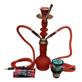 Hookah Shisha 2 Mangueras 40cm  2 Melazas 2 Carbón