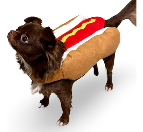 Fantasia Pet Gato Cachorro Quente Hot Dog Engraçada Cosplay