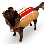 Roupa Pet Cachorro Quente Fantasia Hot Dog Cães Gato Cosplay