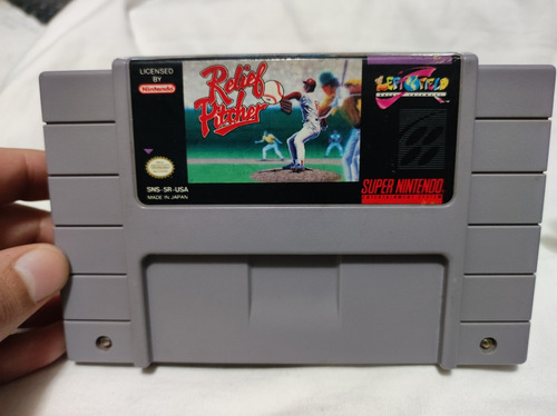 Super Nes Relief Pitcher Original Base Ball Nintendo 