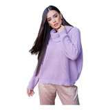 Blusa Feminina Tricot Lã Grossa Ampla De Frio Inverno Quente