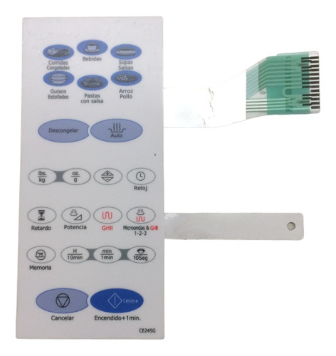 Panel Membrana De Microondas P/ Samsung Ce245g