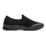 Tenis Casuales Confort Mujer Textil Negro Flexi 105111 Gnv®