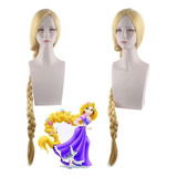 Z 120cm/47 Mujer Princesa Rapunzel Peluca Larga Rubia