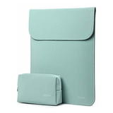 Estuche + Bolso Para Notebook 13 Pulgadas Verde Menta Hyzuo