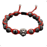 Pulsera De Piedra Natural Gris Leon Hombre Mujer Elegante