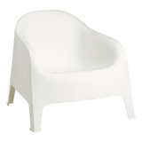 Sillon Skarpo Plástico Mascardi Exterior Apilable Blanco