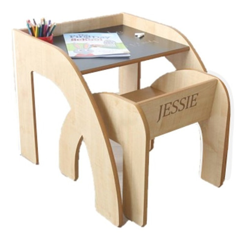 Mesa Escritorio + Silla Infantil Montessori Personalizable