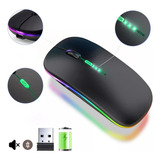 Mouse Inalambrico Bluetooth Usb Recargable Multidispositivo
